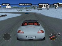 une photo d'Ã©cran de Porsche Challenge sur Sony Playstation